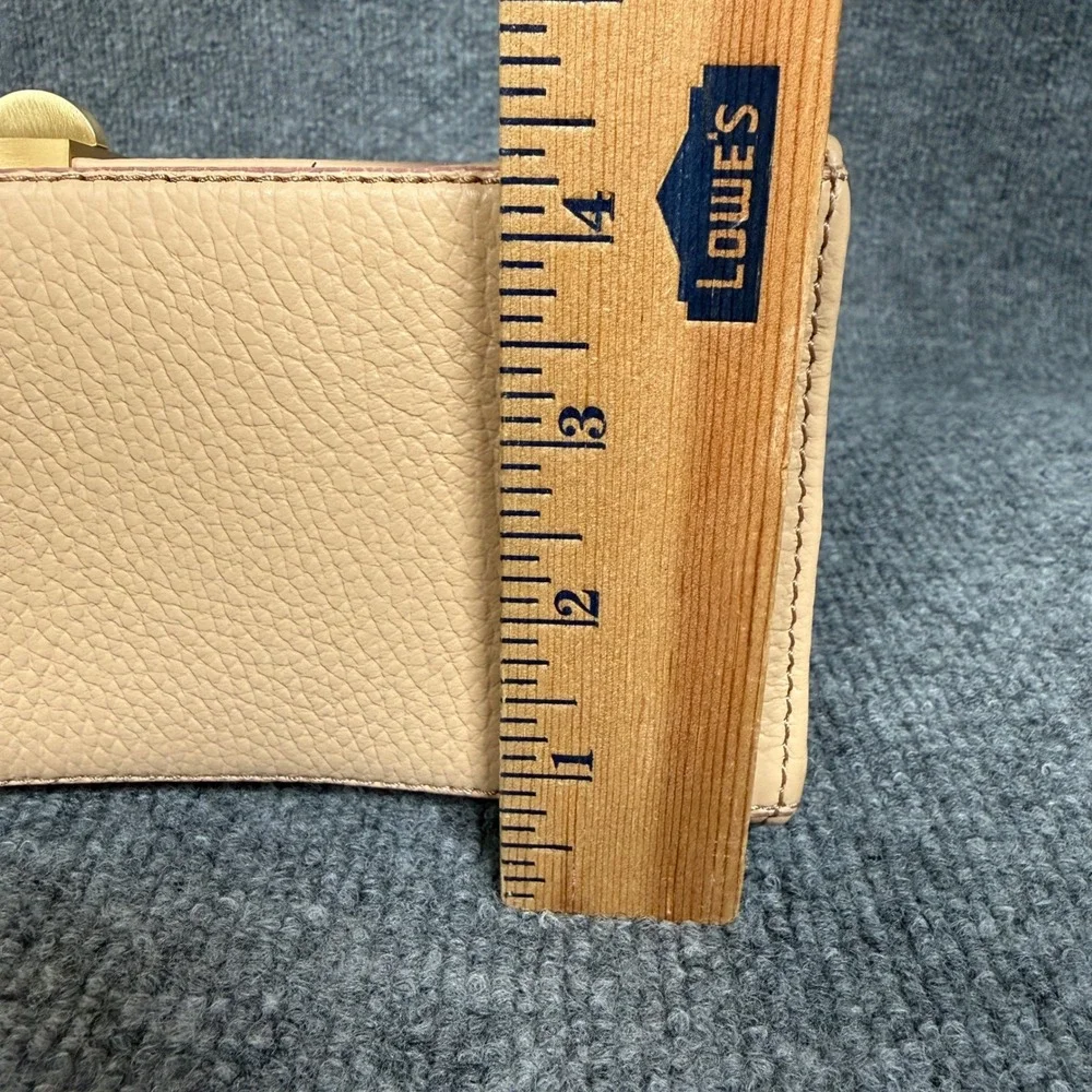 Arcadia Miele Arco Satchel Shoulder Bag Cream Genuine Leather Detachable Strap